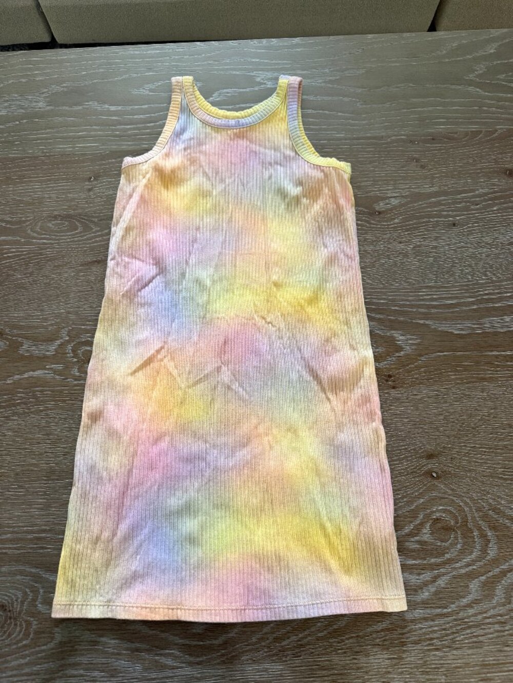 EUC WORN ONCE Girls Old Navy tie dyed tank sleeveless dress size large 10-12